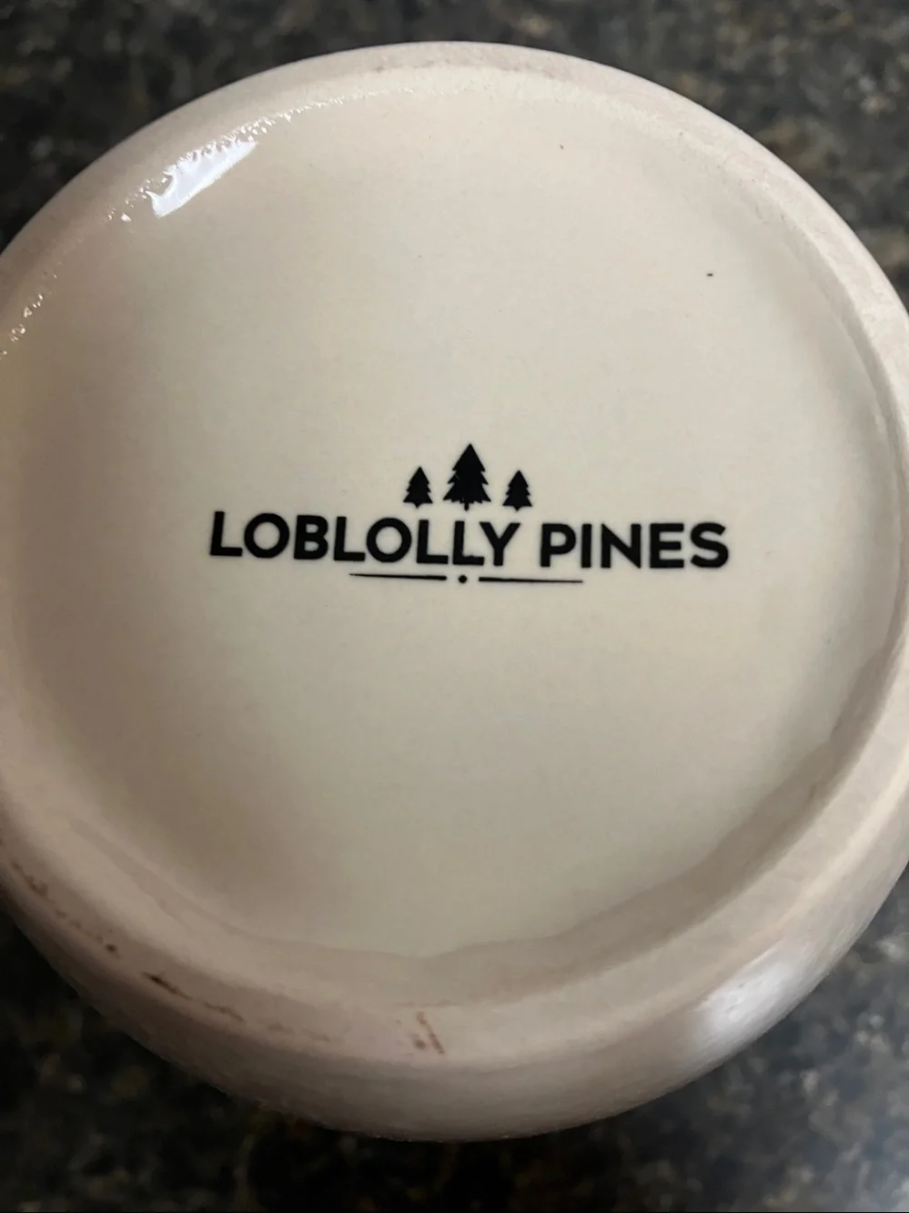 Nwot loblolly pines coffee mug tea cup “ RISE “